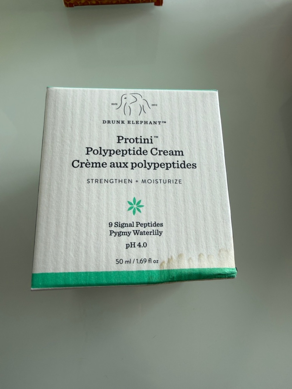 Drunk Elephant Protini Polypeptide Cream - White and Teal Accents